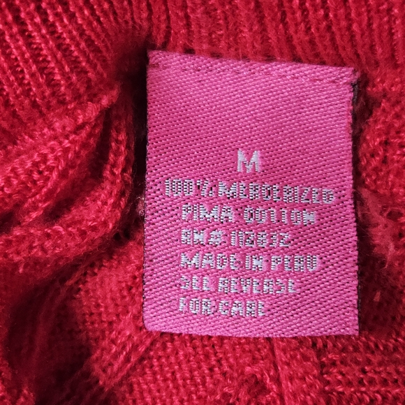 Duck & Hyde Womens Lightweight Crewneck Pullover Sweater Red Size Medium - Picture 4 of 6